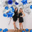 Class of 2024 party decoration kit blue silver 4