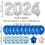 Class of 2024 party decoration kit blue silver 5