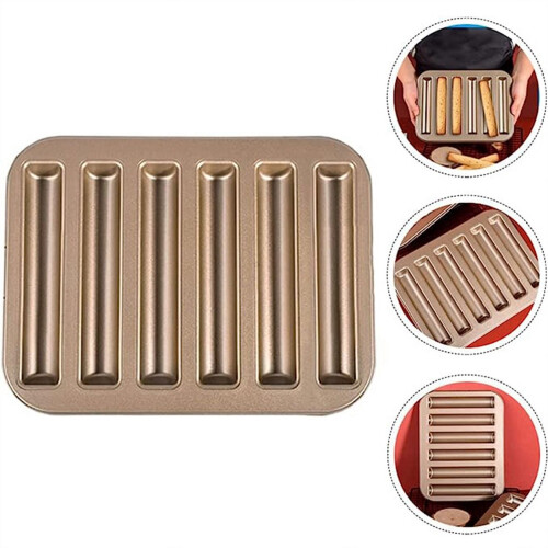 Biscuit stick baking tray carbon steel 12-cup 2