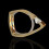 Geometrische holle driehoek strass ring voor dames 3