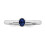 Sapphire sterling silver single-stone ring 4
