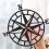 Metal Nautical Compass Wall Decor Black 11 Inch 4