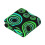 Neon Blue Green Sofa Blanket 60" x 50" 2