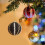 Christmas Tree Ornament Black Irregular Ball Pendant 12pcs 4