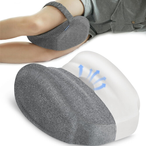 Orthopedic Pillow Between Knees Cooling for Side Sleeping Memory Foam Wedge Support