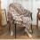 Knitted Brown Tassel Blanket Soft Lightweight Vintage 3