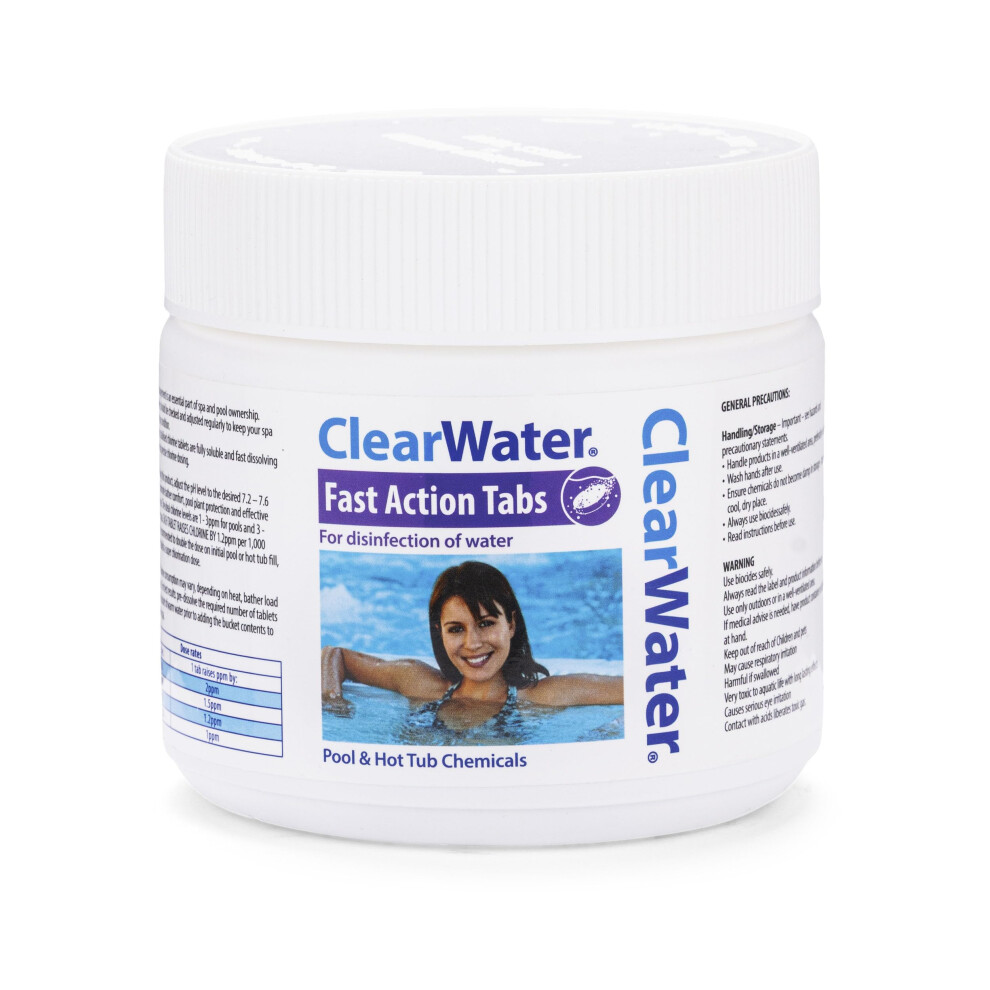 Photos - Inflatable Pool CLEARWATER Fast-Dissolving Chlorine Tablets, 167 Tabs for Hot Tubs & Pools, Quic 