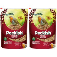 Peckish Robin Bird Seed and Insect Mix, 2 kg (Pack of 2)