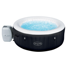 Lay-Z-Spa Miami Hot Tub, 120 AirJet Massage System Inflatable Spa with Freeze Shield Technology, 2-4 Person