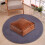 Faux Leather Moroccan Pouf Cover Footstool 1 Piece 2