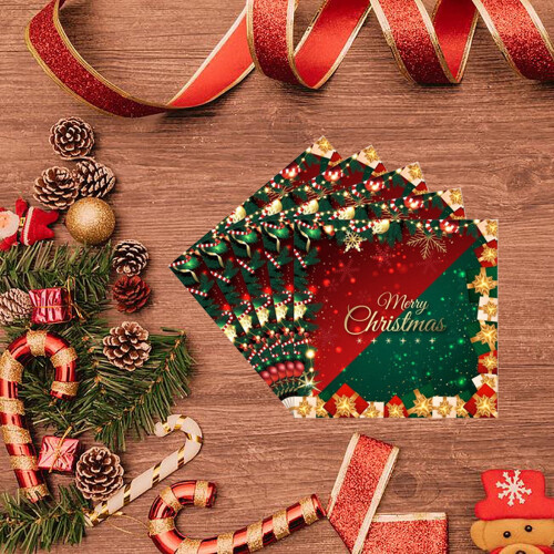 Christmas napkins red green 32 pieces 1