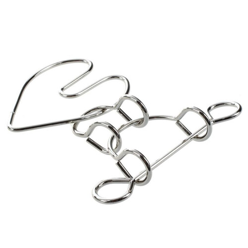 4X Heartbreak Wire Brain Teaser Metal Puzzle 2