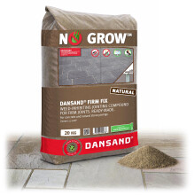 Dansand No Grow 20kg Polymeric Sand for Block Paving | Brush In Patio Grout, Weed Inhibiting Jointing Compound for Driveways & Paths, Ready Mixed Set