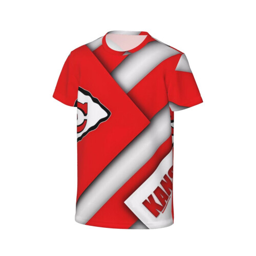 KC Chiefs kortärmad ungdomströja för sportfans 2