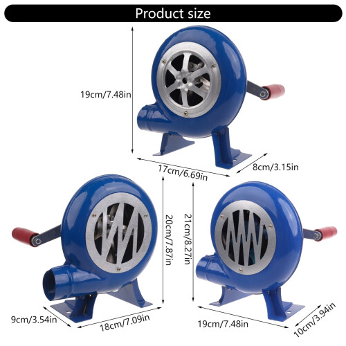 Φορητός ανεμιστήρας BBQ AirTurbo φυσητήρας 150W 3 ταχυτήτων 2
