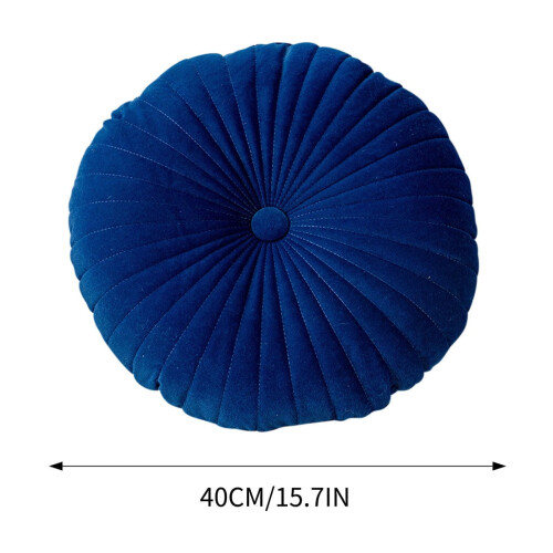 Round pumpkin cushion solid color thick 16 inch 2