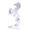Horse Statue White Tabletop Ornament 1 piece 3