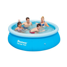 Bestway 8ft Fast Set Pool | Inflatable Family Swimming Pool, Outdoor Kids Pool