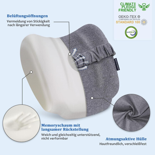 Orthopedic Pillow Between Knees Cooling for Side Sleeping Memory Foam Wedge Support 2