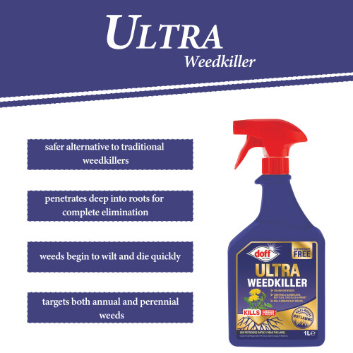 Doff Doff Ultra Weedkiller 1L Glyphosate Free Weed Control 1