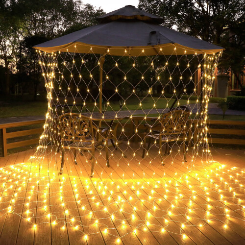 Julnätbelysning Varmvit 200 LED 2,7 m x 1,8 m 1