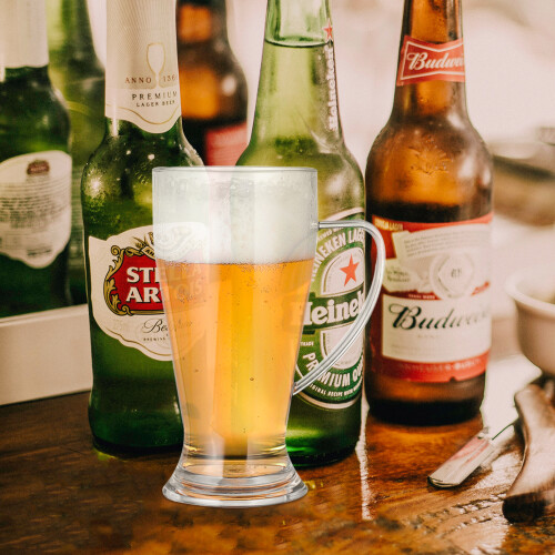 Plastic Draft Beer Mug 460 ml with Handle 1