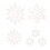 Christmas Tree Decorations White Snowflake Ornaments 12 pcs 2