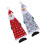 Felt Christmas Tree Pendant Set Red Grey 2 pcs 2