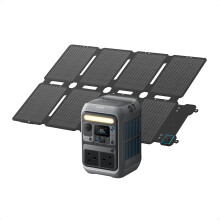 Anker SOLIX C300 Portable Power Station with 100W Solar Panel, 288Wh LiFePO4 Battery, 300W (Peak 600W) Solar Generator, 140W Side Quick Charging Powe