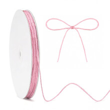 KINGLAKE 100m Pink Jute String, 2mm Hemp Thin Rope String for Gift Wrapping, Crafts, Christmas Decorations, Valentine's Day Presents