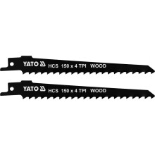 Sahaterät puulle HCS150MM 4TPI 2 kpl YT-33921 YATO