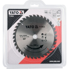Sahaterä TCT puulle 185X36TX20MM YT-60622 YATO