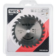 Savklinge TCT til træ 165X24TX16MM YT-60590 YATO
