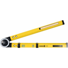 Hoekrapporteur - Vorel - Totale lengte ca. 630 mm - Arm in aluminium profiel