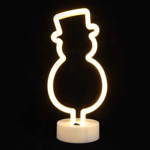 Christmas Snowman LED Lamp Indoor Decorative Light 2 pcs 1