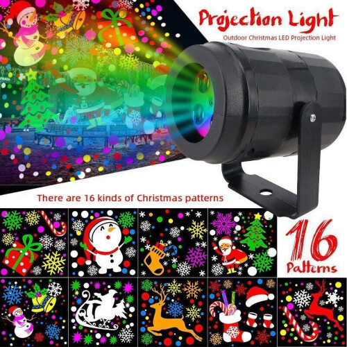Christmas LED projector with 16 snowflake patterns 1