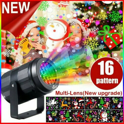 Christmas LED projector with 16 snowflake patterns 2
