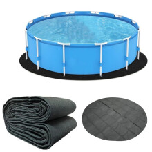 KBIBCK Round Pool Liner Pad,12ft Pool Ground Cloth,Under Pools Mats Above Ground Pools Liner Pad,Aboveground Swimming PoolPad, Under PoolMat Heavy Du