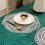 Set de table rond creux en vinyle rose doré (2 pièces) 4