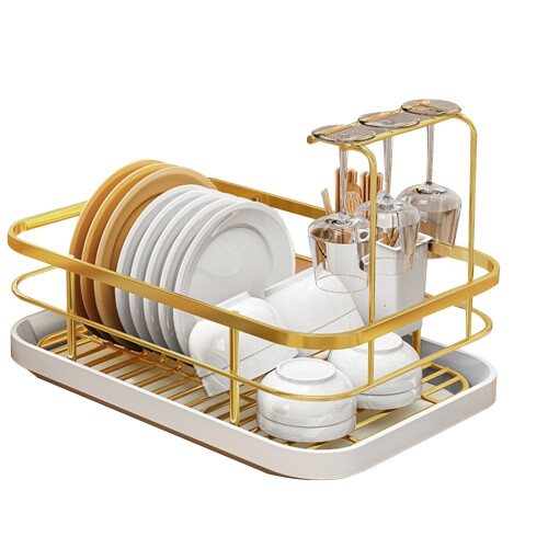 Dish Plate Storage Rack Rust-Resistant Adjustable 1 Unit 1