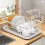 Dish Plate Storage Rack Rust-Resistant Adjustable 1 Unit 3