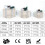 Christmas Lighted Gift Boxes Set White 3PCS 2