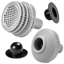 Pipihome Above Ground Swimming Pool Parts Kit with 1.25" Outlet Pool Filter & In