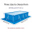 Pool Ground Cloth, Rectangular Pool Ground Mat for Frame Pool, Foldable Swimming Pool Liner Pad for Inflatable Pools, Floor Protector Cloth for Paddl 2