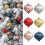 Farfi Christmas Ball Ornament Set Silver 3 pcs 3