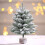 Árbol de Navidad artificial mini Beautynvta de 17,7 pulgadas con 2