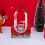 Christmas candy box with bow ribbon 1 piece 2