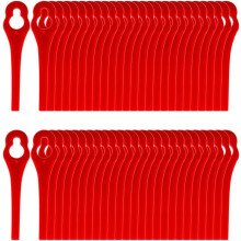EVEHAP 100Pcs Replacement Blades Compatible with Terratek Grass Strimmer Cordless Strimmer 18V/20V