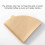 Oblekt brunt filterpapper naturfiber stora ark 4