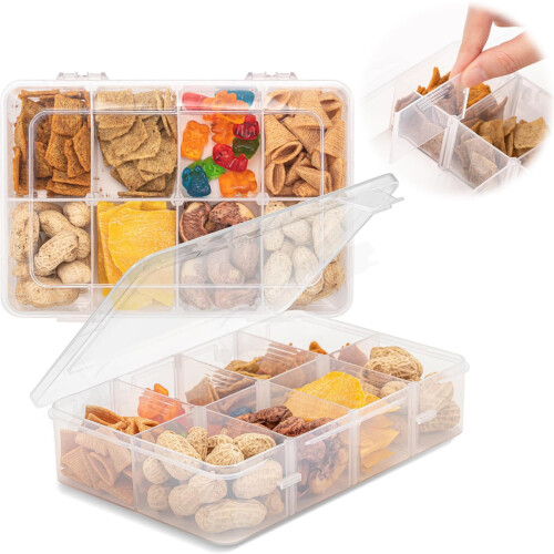 Lekdue snack box with 10 adjustable compartments 1